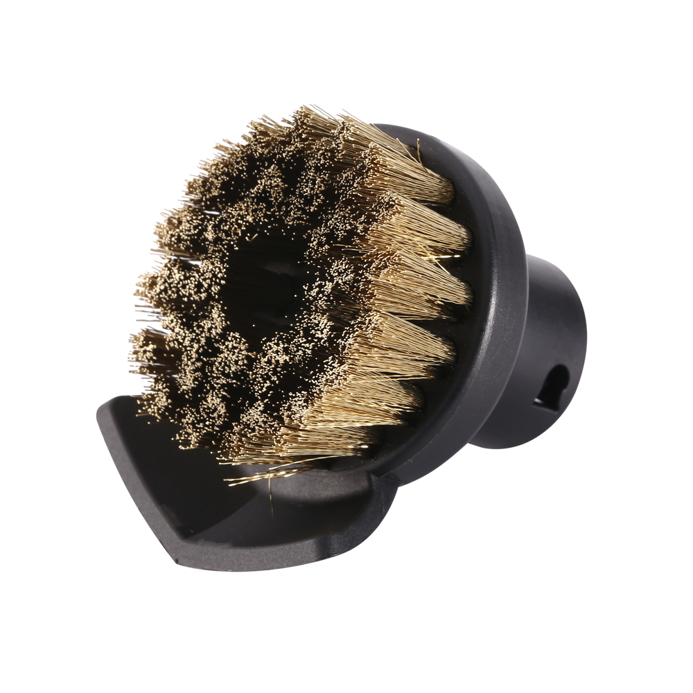 High Quality Replacement Steam Accessory Round Brass Brush With Scraper 2.863-140 For Karcher SC2 SC3 SC4 SC5 Cleaner