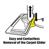 High Quality Replacement Carpet Glider For Karcher Easyfix 2.863-269.0 SC1 SC2 SC3 SC4 SC5